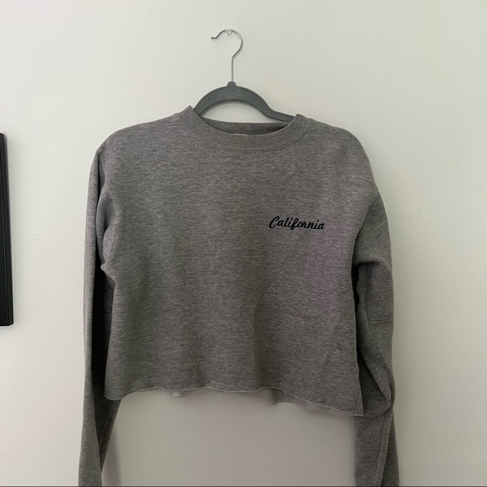 california cropped crewneck